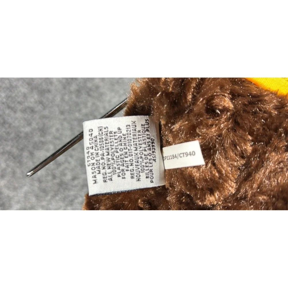 Chelsea Teddy Bear Co Rowan University Plush Brown Bear Yellow Shirt 12 inch NWT